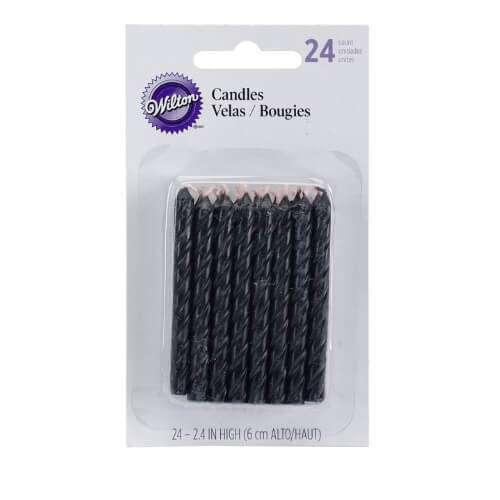 Black Twist Candles